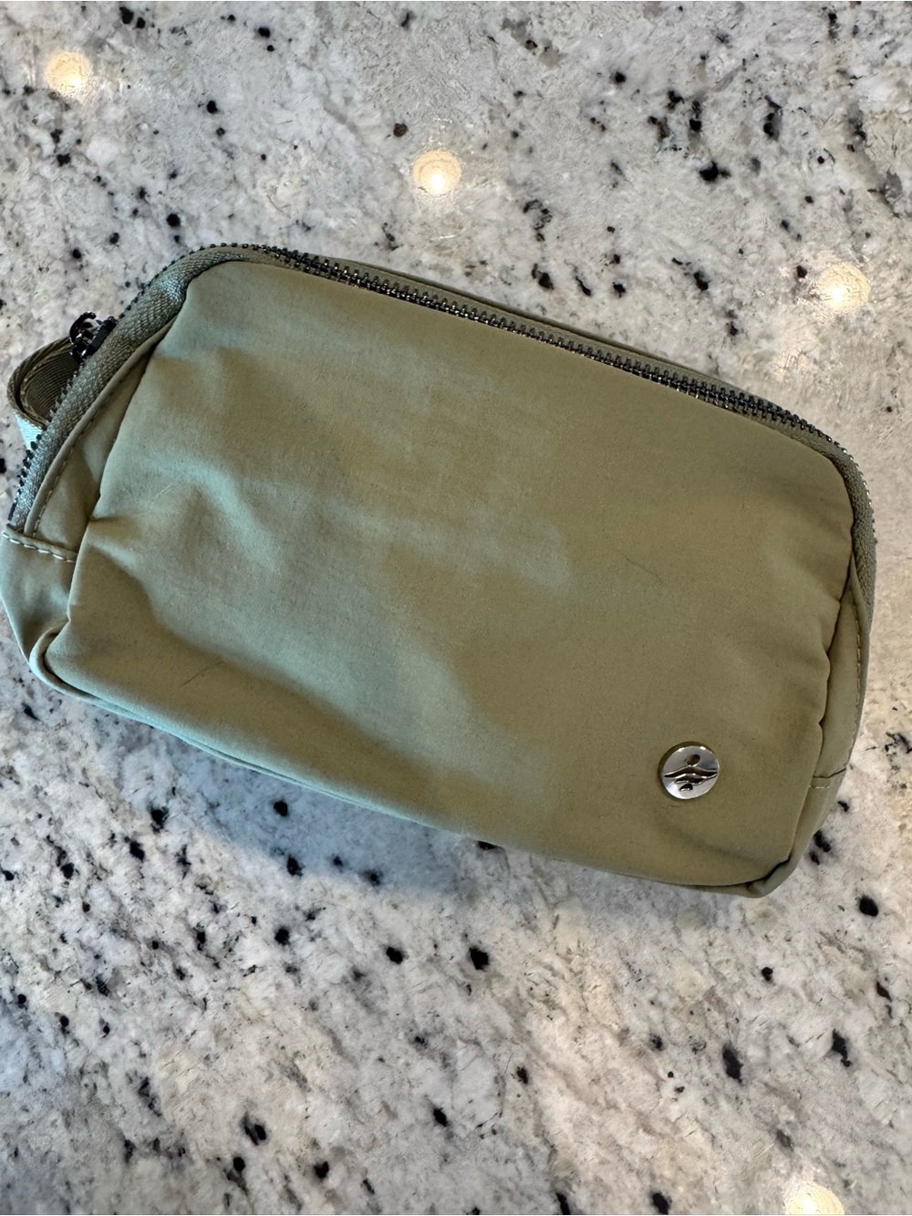 Olive Green Compact Crossbody Pouch